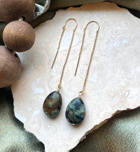 Load image into Gallery viewer, Turquoise stone threaders
